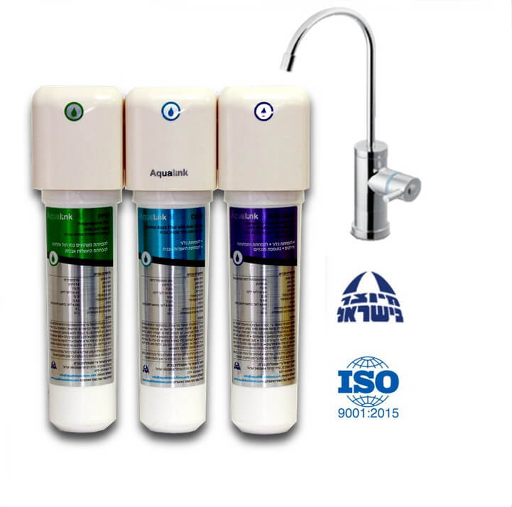 אקווה מאג - AquaMag מערכת טיהור מים 3 שלבים והוספת מגנזיום למים| מסנן מים